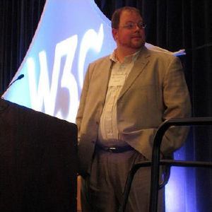 Chris Hass preparing to speak