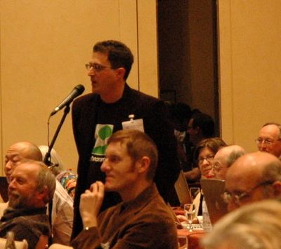Tantek Celik at the mic