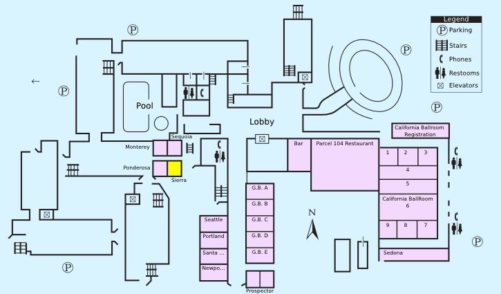 Floor plan with highlight on Sierra