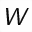 MATHEMATICAL SANS-SERIF BOLD ITALIC CAPITAL W