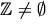 \mathbb{Z} \neq \emptyset