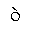 LATIN SMALL LETTER O WITH GRAVE