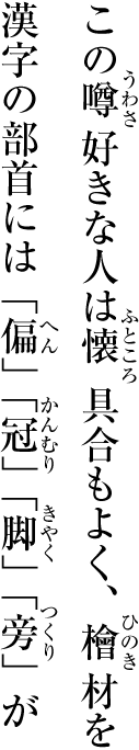 Example-2 Distribution of Ruby Characters hanging over the Adjacent Characters