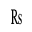 RUPEE SIGN