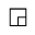 WHITE SQUARE WITH LOWER RIGHT QUADRANT