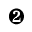 DINGBAT NEGATIVE CIRCLED DIGIT TWO