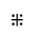 DOTTED CROSS