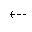 LEFTWARDS TRIPLE DASH ARROW