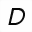 MATHEMATICAL SANS-SERIF BOLD ITALIC CAPITAL D