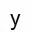 MATHEMATICAL MONOSPACE SMALL Y