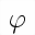 MATHEMATICAL ITALIC PHI SYMBOL