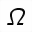 MATHEMATICAL SANS-SERIF BOLD ITALIC CAPITAL OMEGA