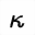 MATHEMATICAL SANS-SERIF BOLD ITALIC SMALL KAPPA