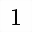 MATHEMATICAL MONOSPACE DIGIT ONE