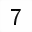 MATHEMATICAL MONOSPACE DIGIT SEVEN