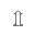 UPWARDS WHITE ARROW ON PEDESTAL