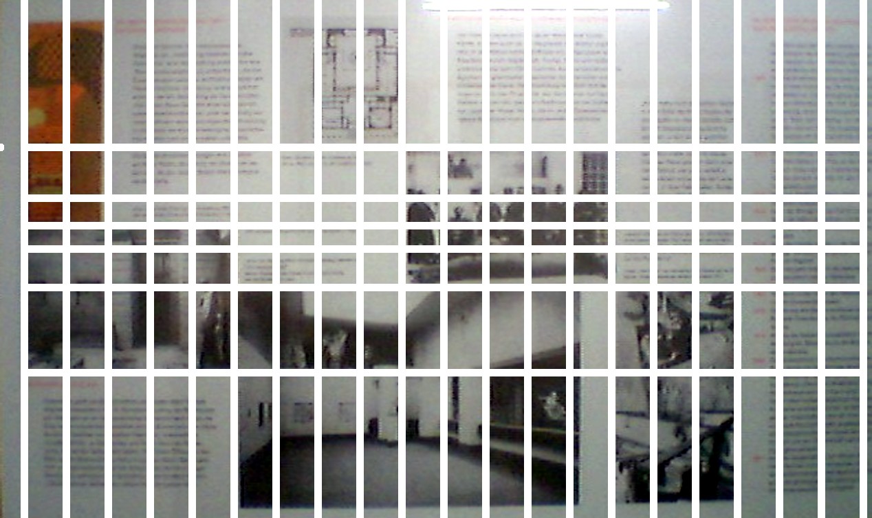 The panel's grid is
    actually a subset of a regular grid of which only a few lines are
    used.